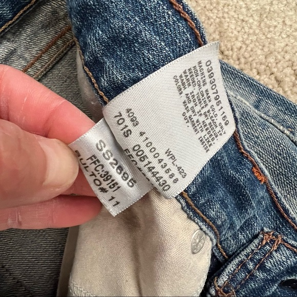 Vintage Y2K Levi’s 514 Slim Straight Leg Jean Distressed Mexico / Size 32 X 30 - Picture 8 of 10